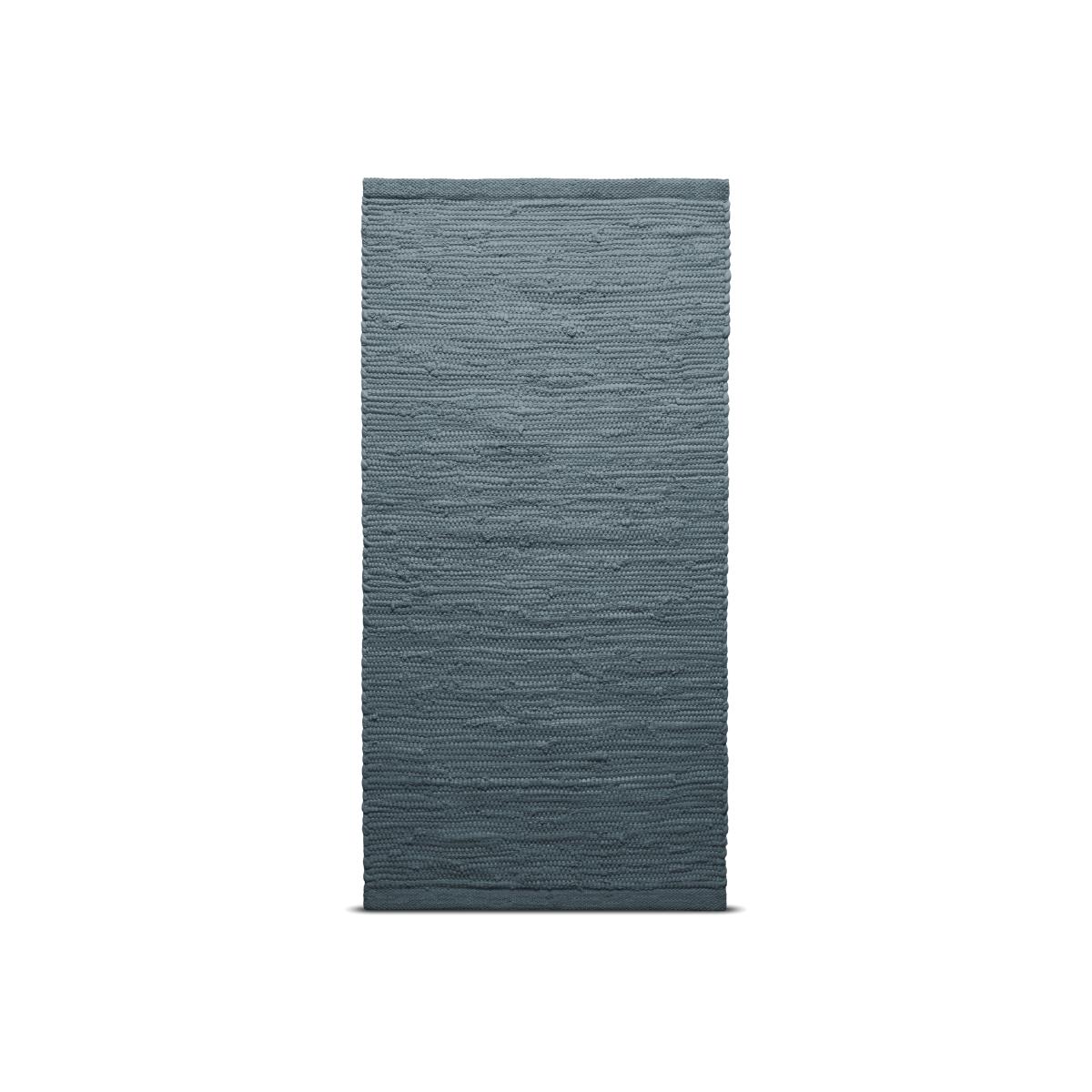 Cotton rug 75x200 cm steel grey (grey) – image 1