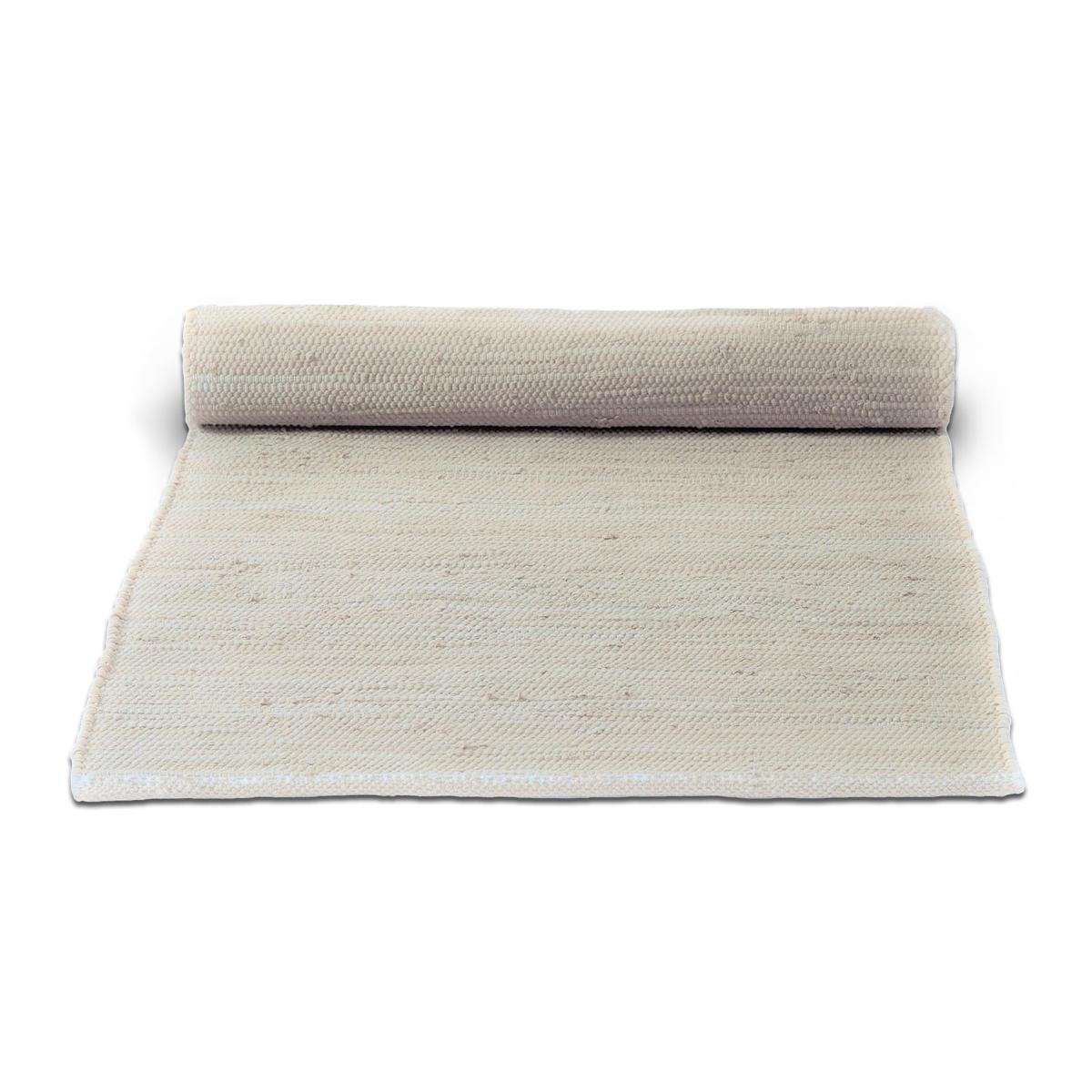 Cotton rug 140x200 cm desert white (white) – image 2
