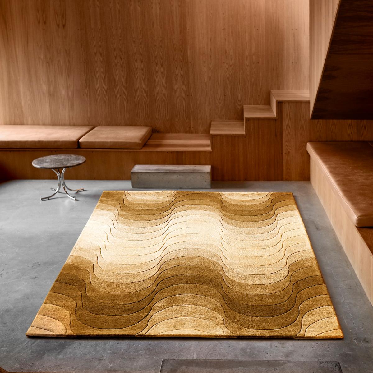 Verpan Wave rug 170x240 cm Yellow – image 2