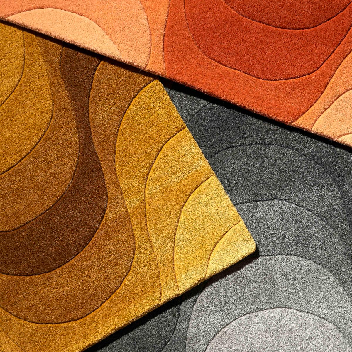 Verpan Wave rug 170x240 cm Yellow – image 3