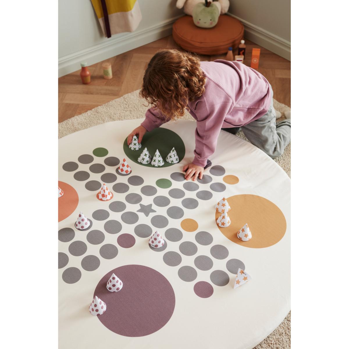 Kid's Concept Kid's Base play mat Ludo Ø110 cm White – image 4