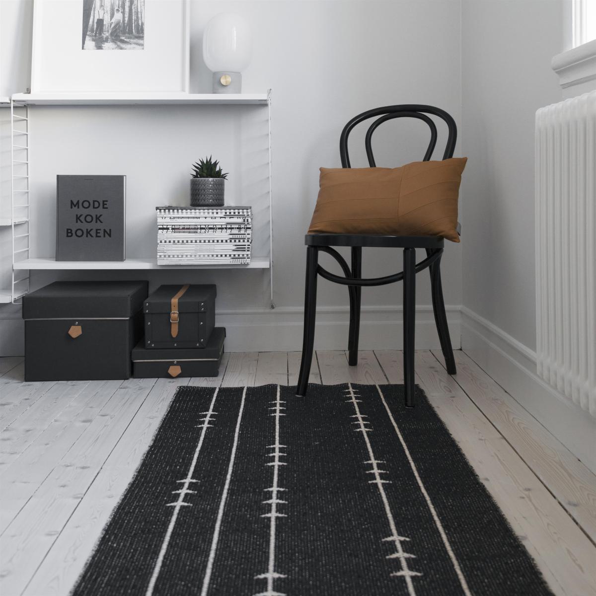 Fir rug nude-black 70x200 cm – image 3