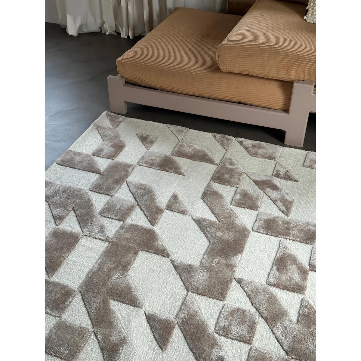 Tinted Franzen rug 170x240 cm Beige-off white – image 2