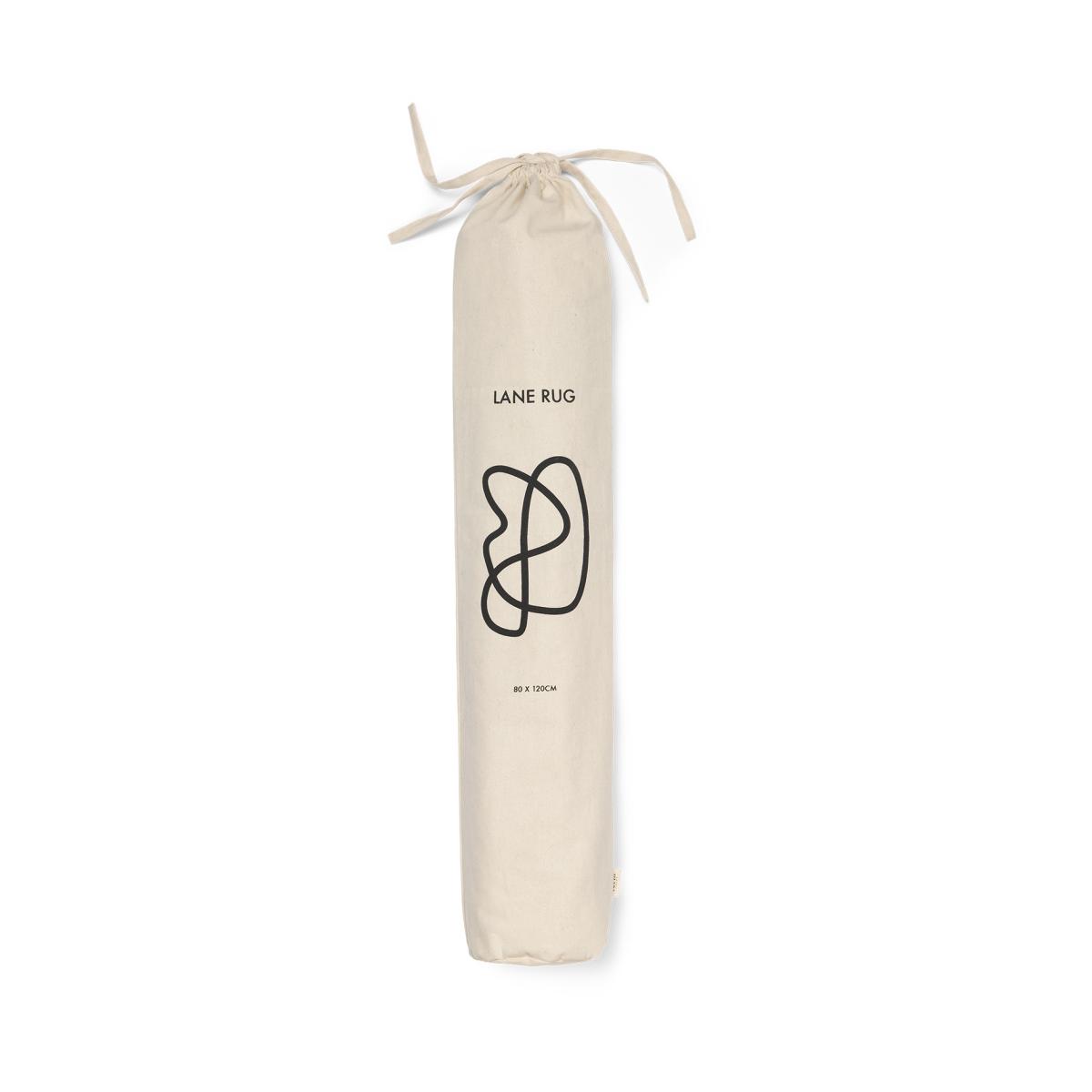 ferm LIVING Line rug 70x105 cm Off-white-Chocolate – image 2