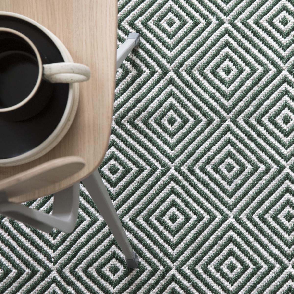 Diamond rug 200x300 cm Green – image 3