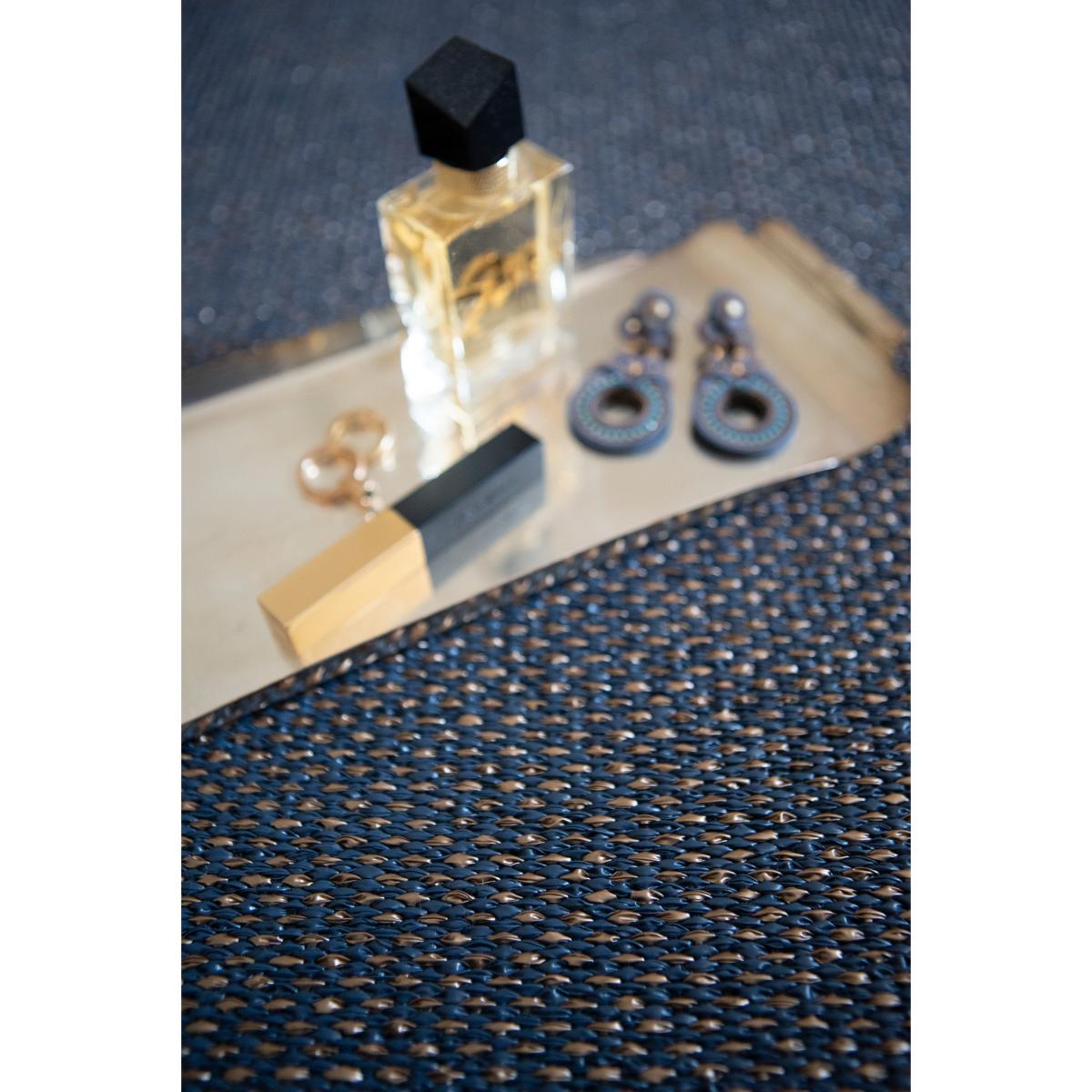 Moor rug midnight metalic (blue-brons) 70x200 cm – image 2