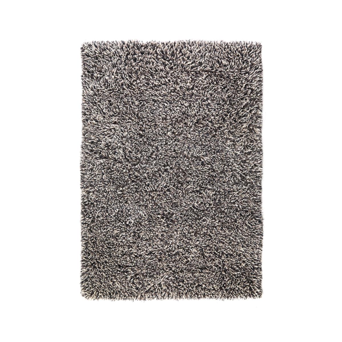 Kateha Shaggy rug White/charcoal 200x300 cm – image 1