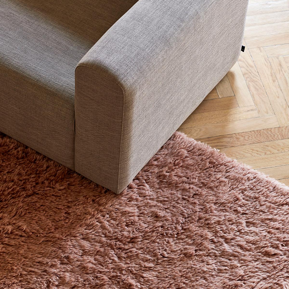 HAY Shaggy rug Warm grey 140x200 cm – image 4