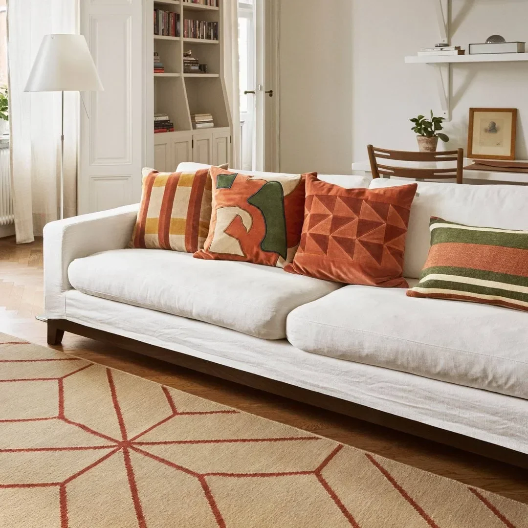 Chhatwal & Jonsson Ayur rug Beige-Rust 270x180 cm – image 3
