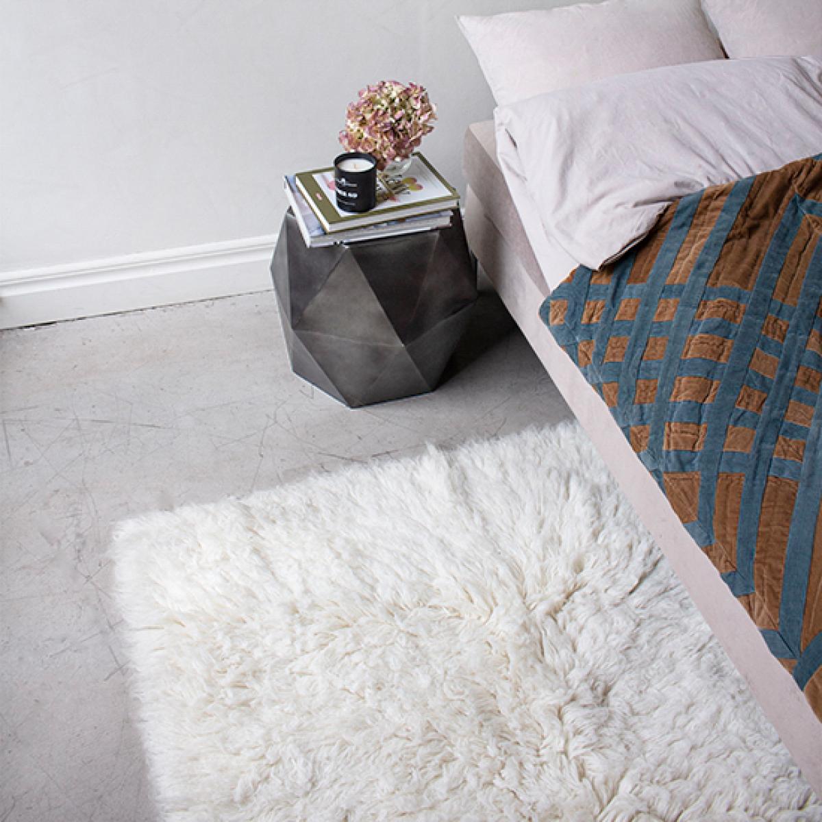 Layered Shaggy rug 90x180 cm Off white – image 2