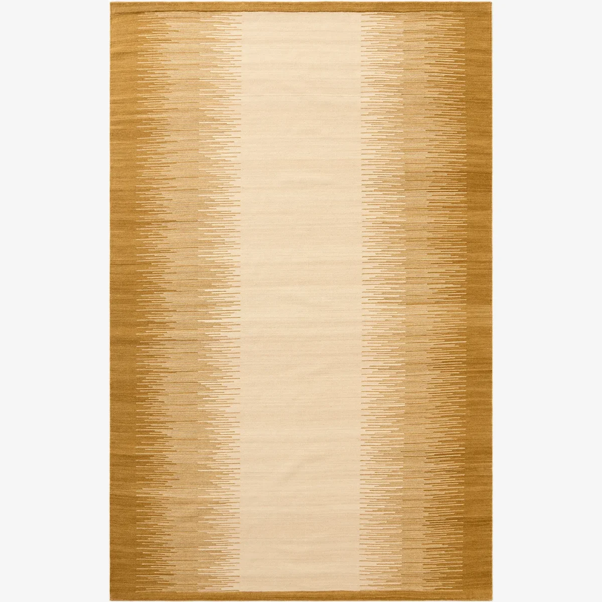 Chhatwal & Jonsson Tapti wool rug Masala Yellow-Off White 270x180 cm – image 1