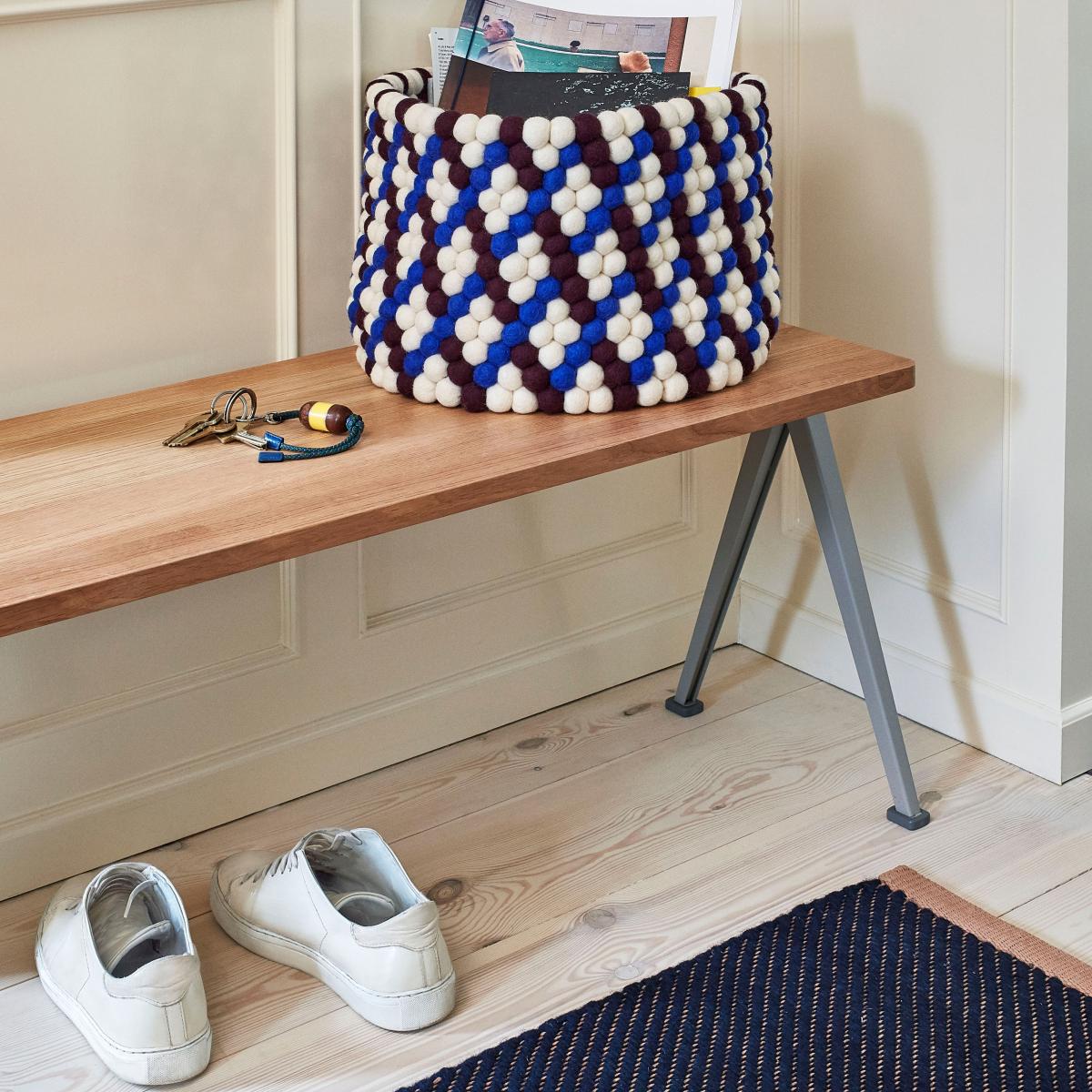 HAY Bias rug 80x200 cm Dark-blue – image 2