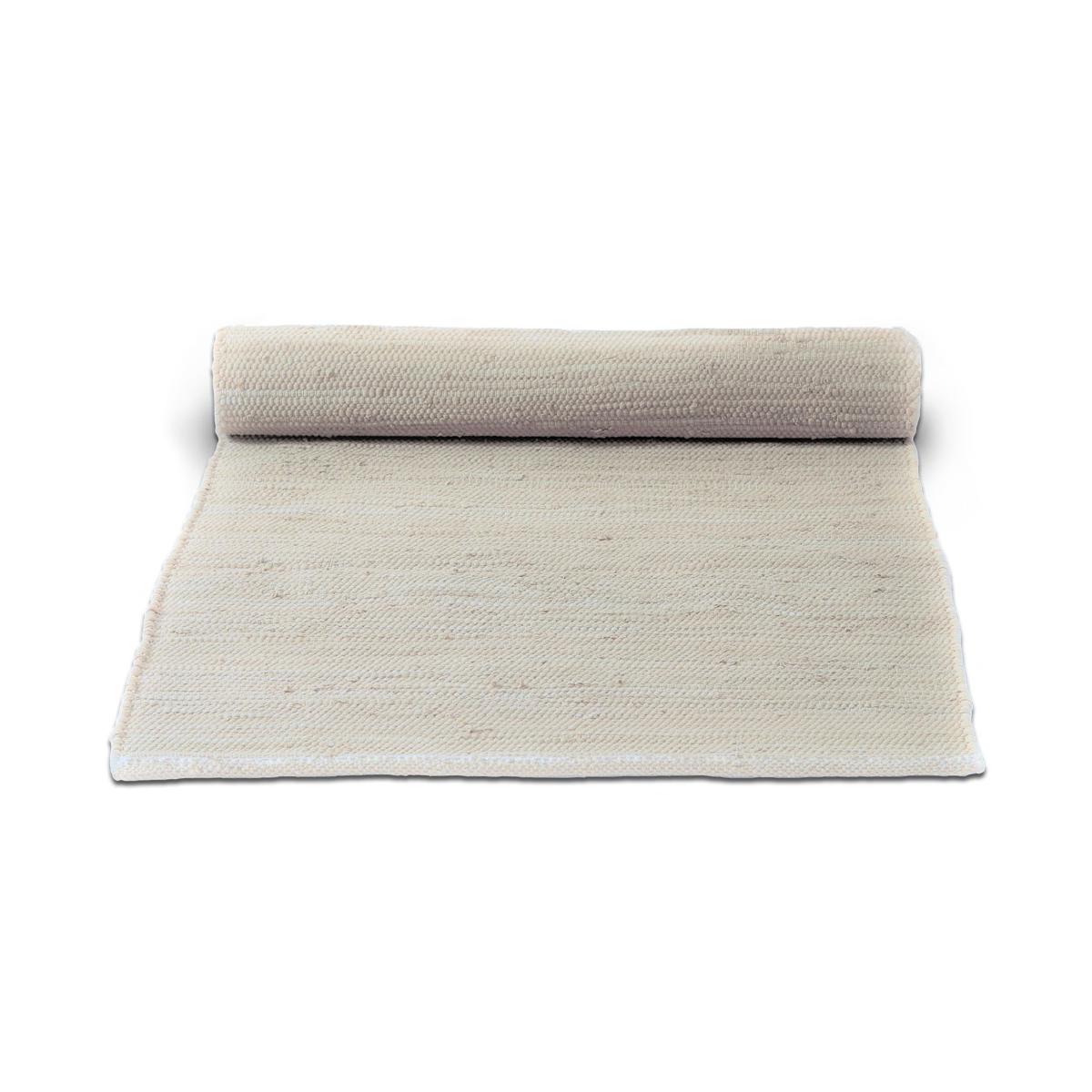 Cotton rug 75x200 cm desert white (white) – image 2