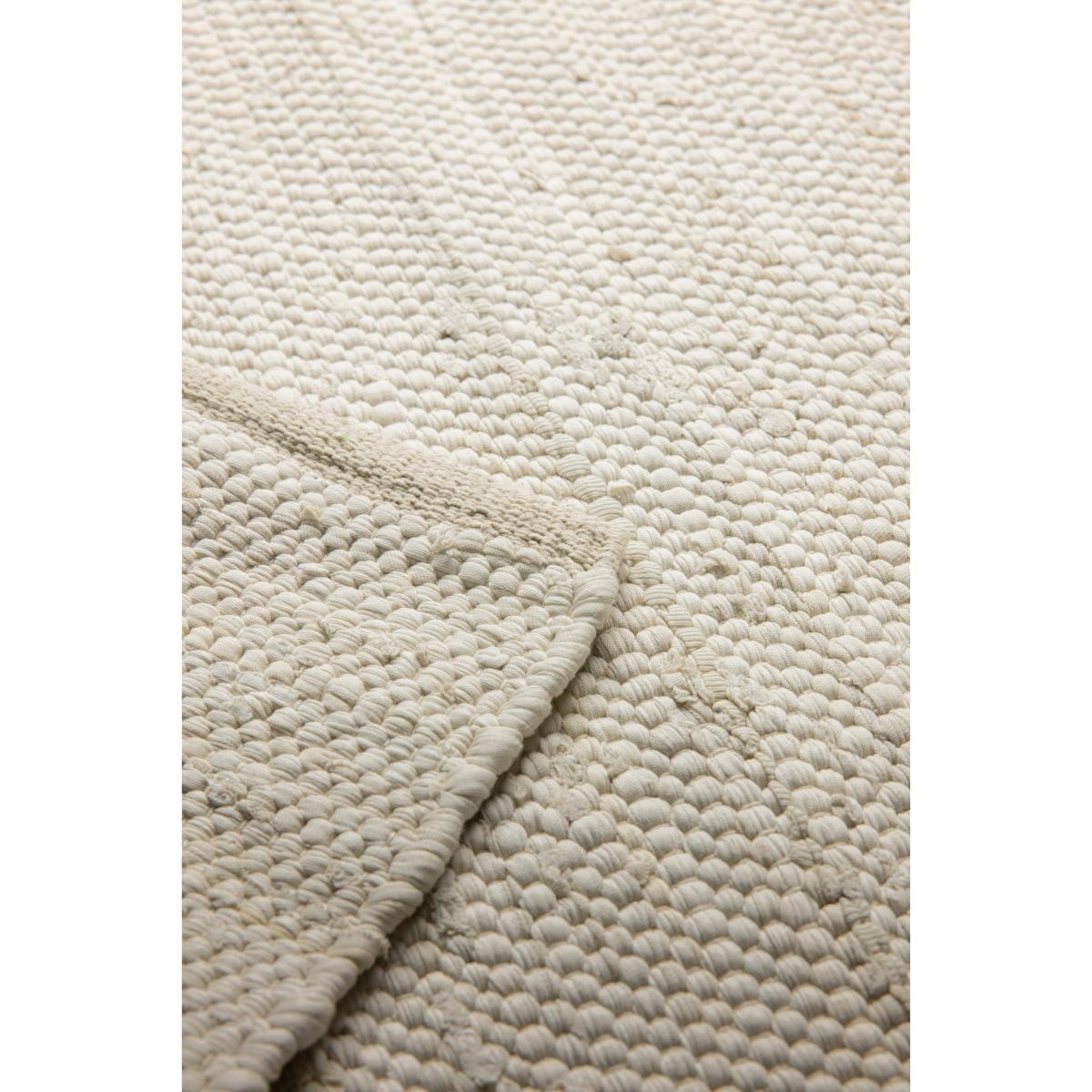 Cotton rug 75x200 cm desert white (white) – image 6