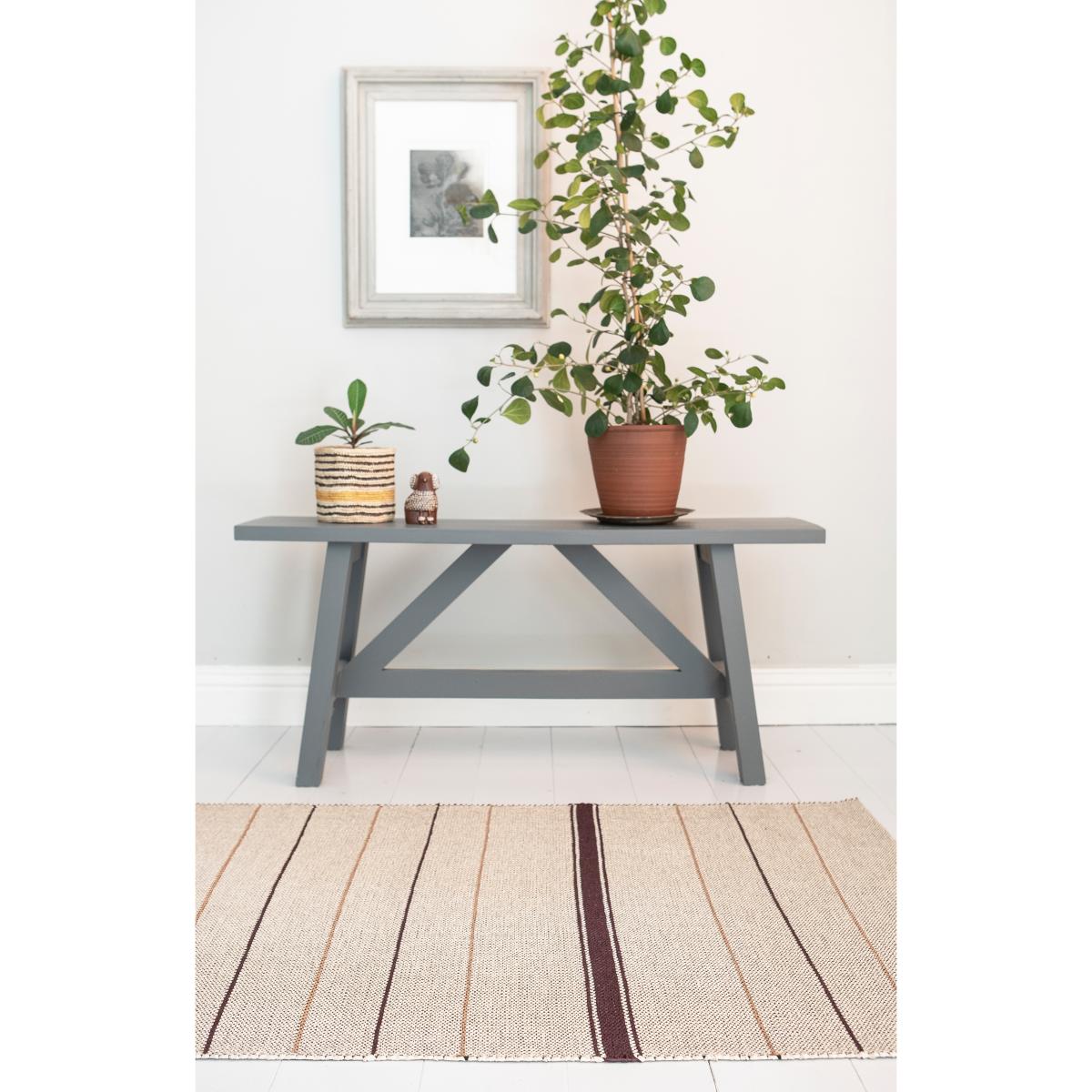Trapeze rug tableeaux (cream white-vinred) 80x225 cm – image 2