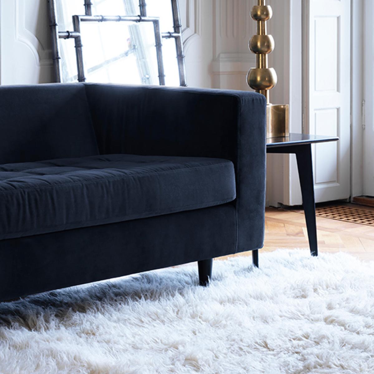 Shaggy rug 180x270 cm Off White – image 2