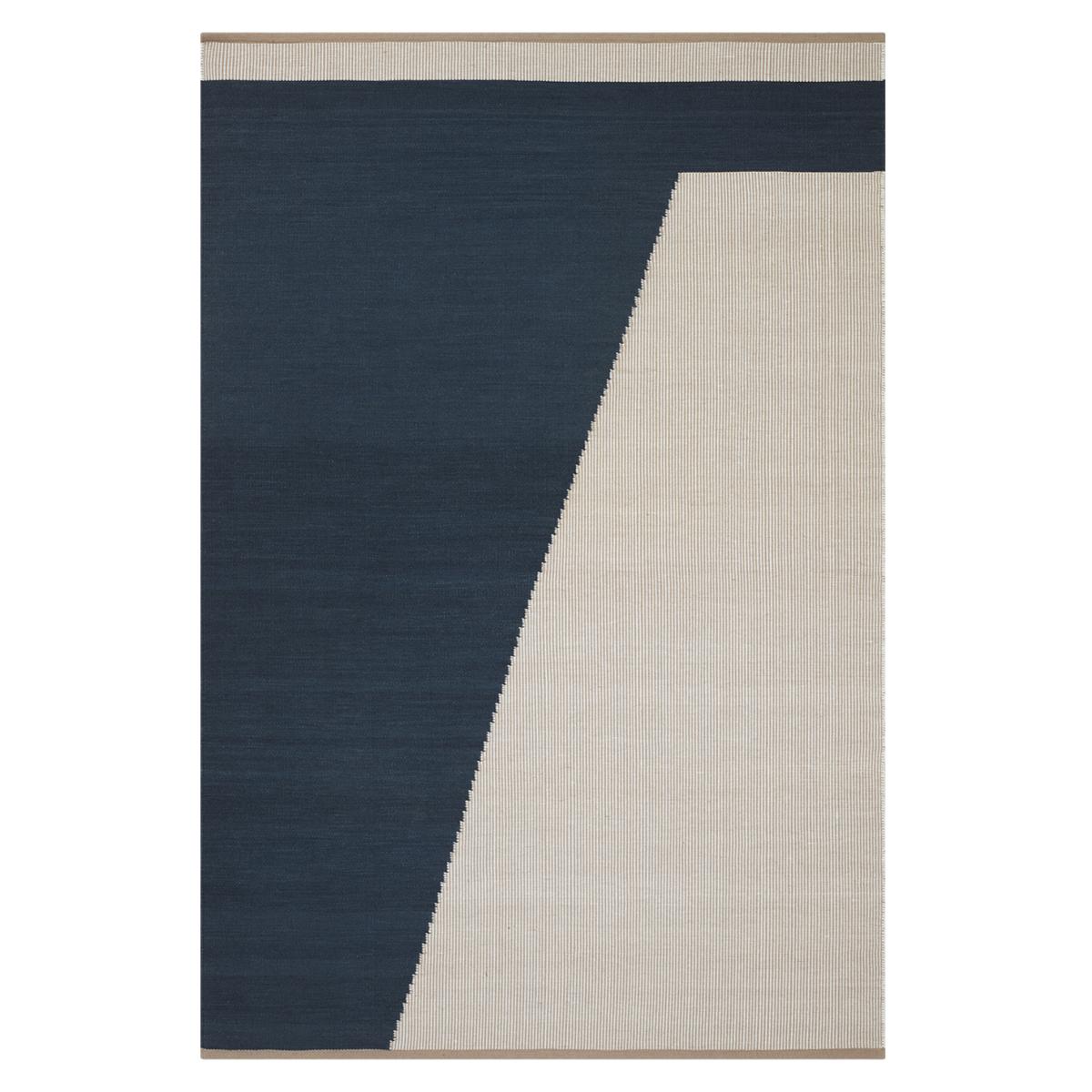 Chhatwal & Jonsson Una wool carpet 230x320 cm dark blue-beige-off white – image 1