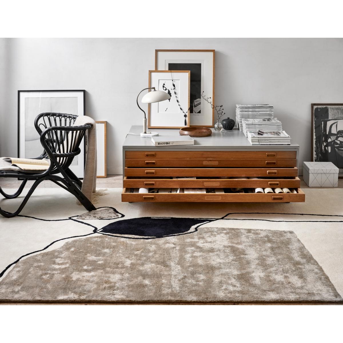 Abstract rug 250x350 cm Ivory – image 3