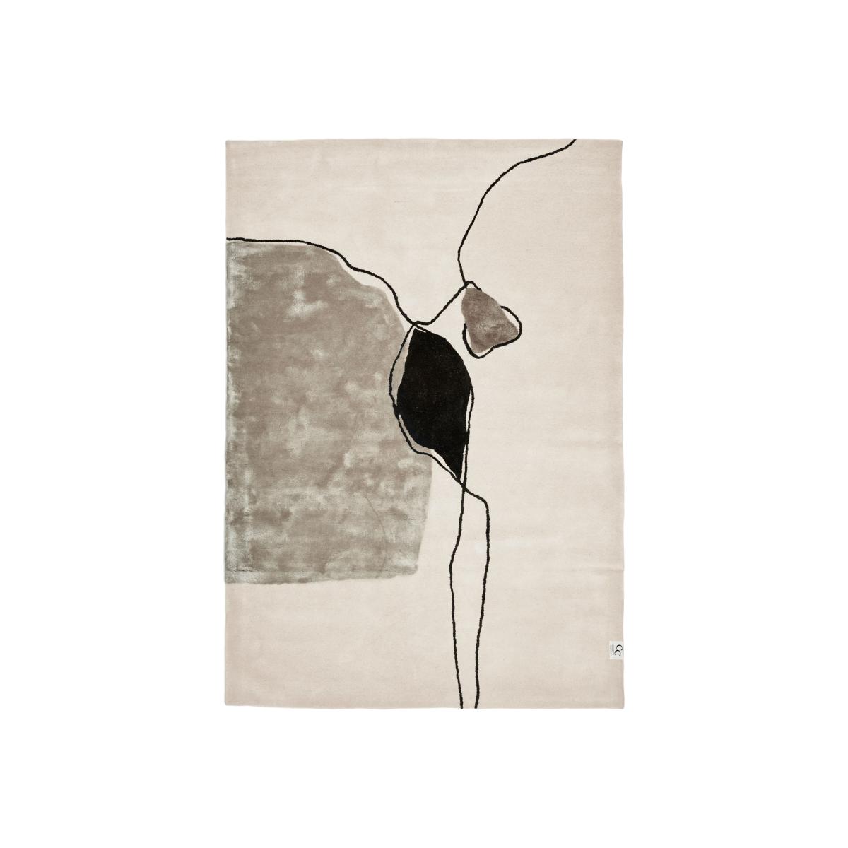 Abstract rug 250x350 cm Ivory – image 1