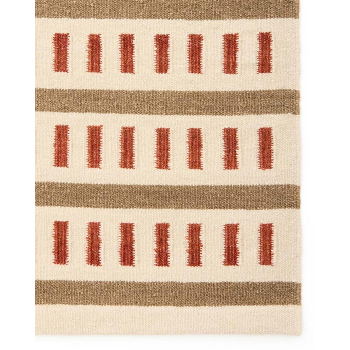 Chhatwal & Jonsson Ladakh wool rug 230x320 cm Off white-beige-rust – image 3