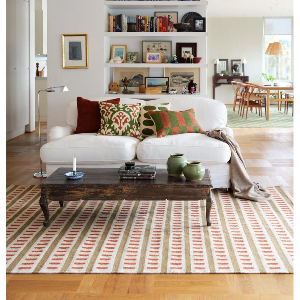Chhatwal & Jonsson Ladakh wool rug 230x320 cm Off white-beige-rust – image 4