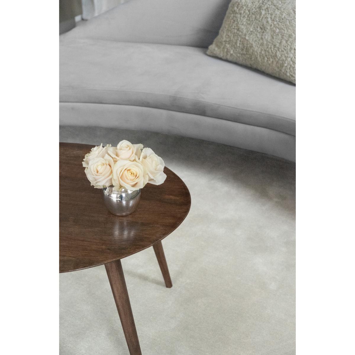 Layered Solid recycled rug Pearl White. 180x270 cm – image 2