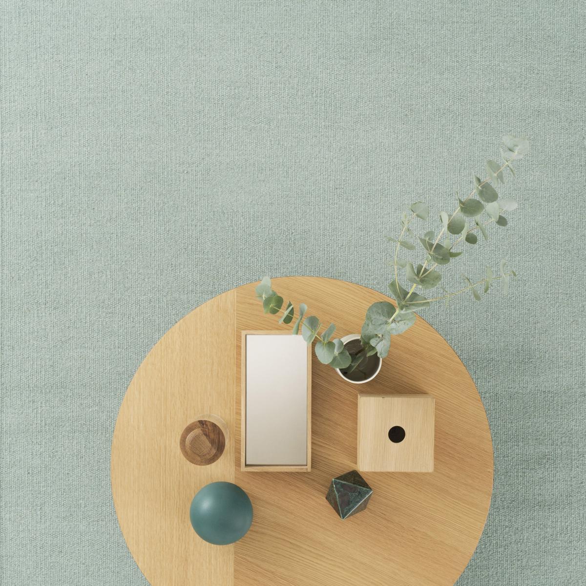 Rainbow wool carpet 140x200 cm Pistachio – image 3