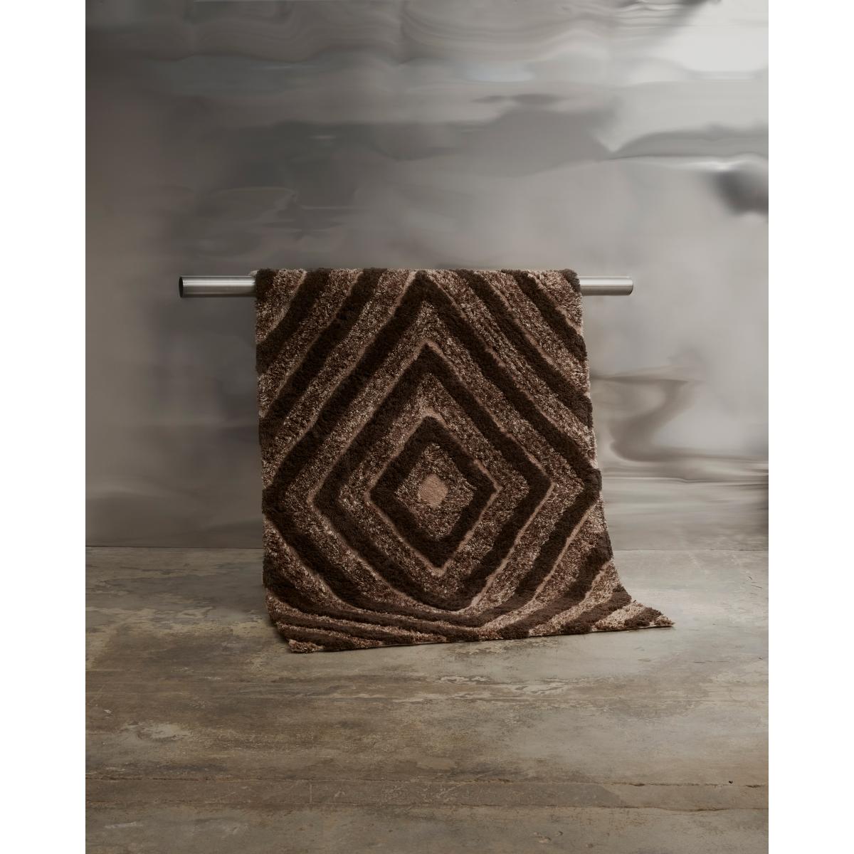 Tinted Stenborg wool carpet 170x240 cm Brown – image 2