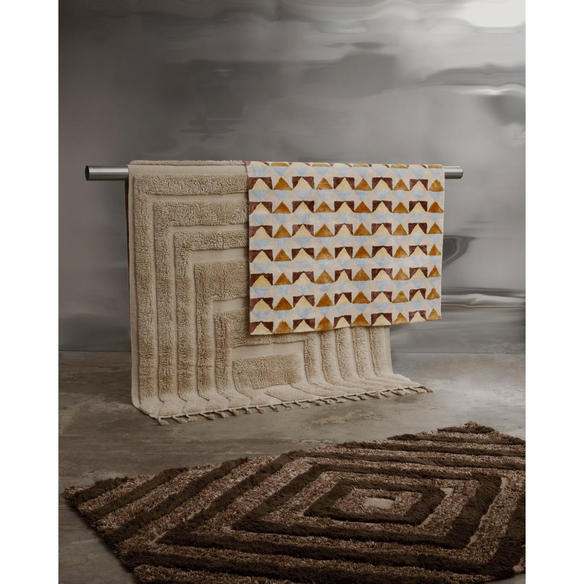 Tinted Stenborg wool carpet 170x240 cm Brown – image 3