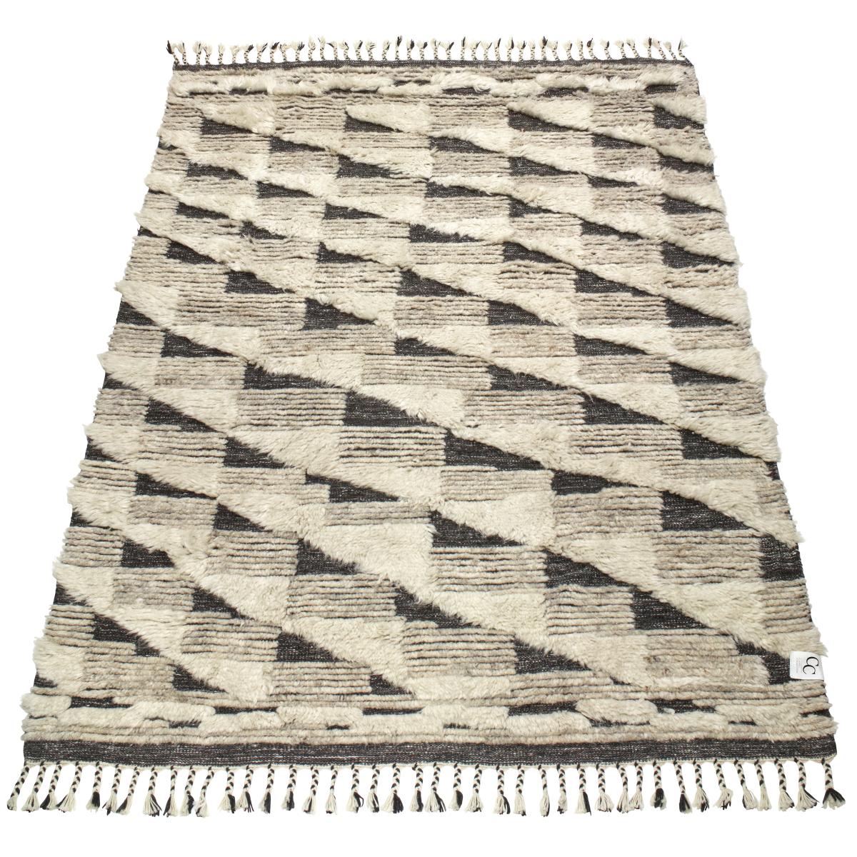 Marrakesh wool carpet 200x300 cm Ivory-charcoal – image 2