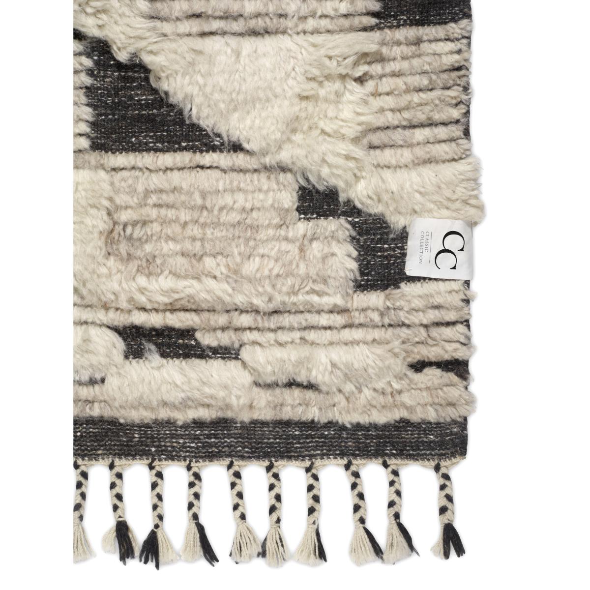 Marrakesh wool carpet 200x300 cm Ivory-charcoal – image 3