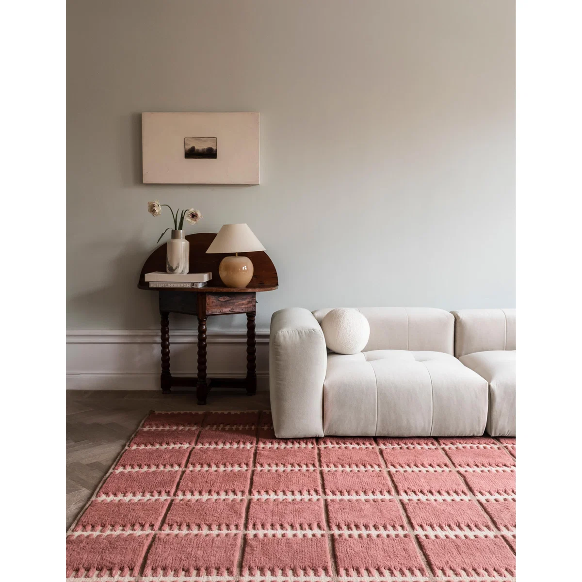 Layered Lilly wool carpet Claret red. 250x350 cm – image 3