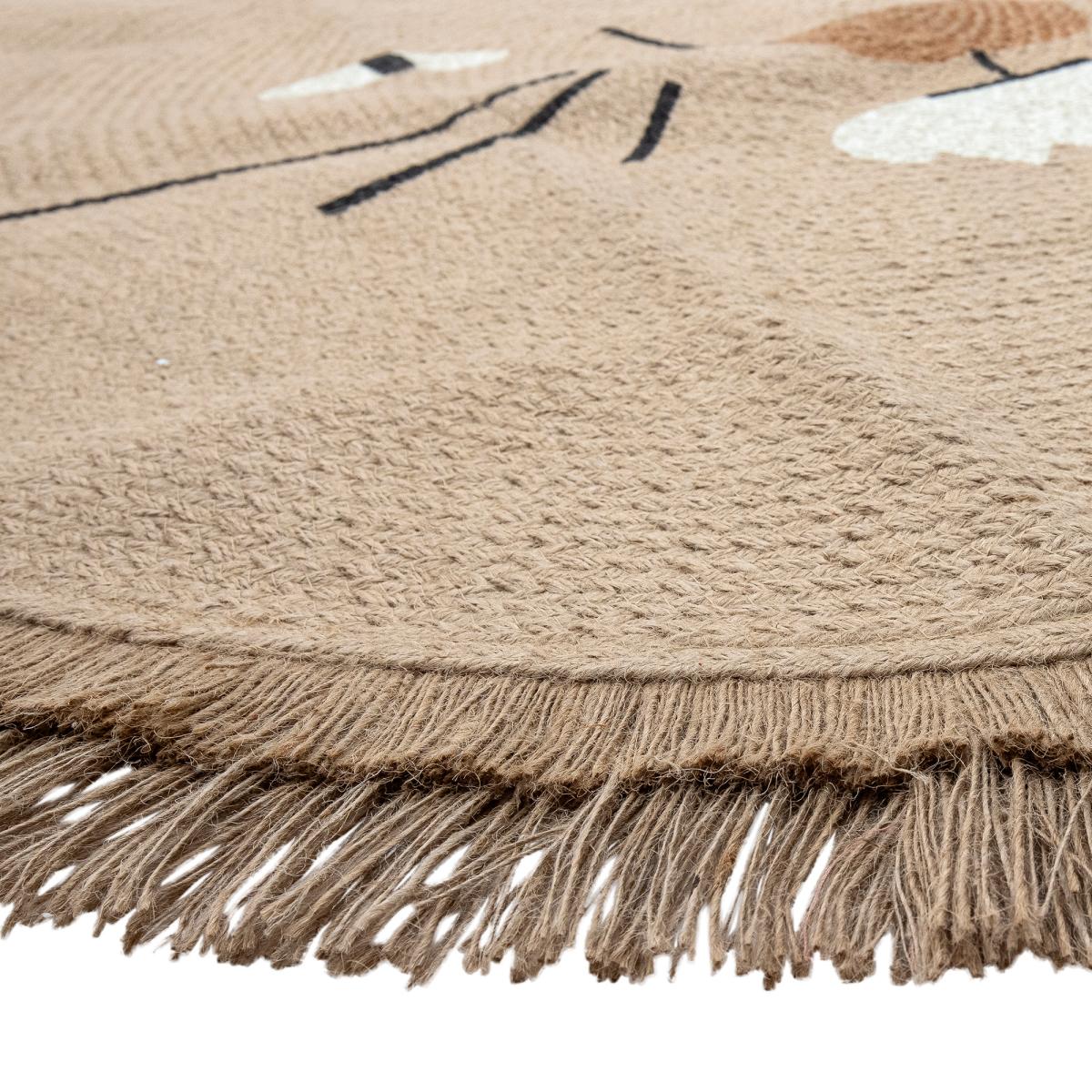 Bloomingville Harrison jute rug Ø100 cm Lion – image 2