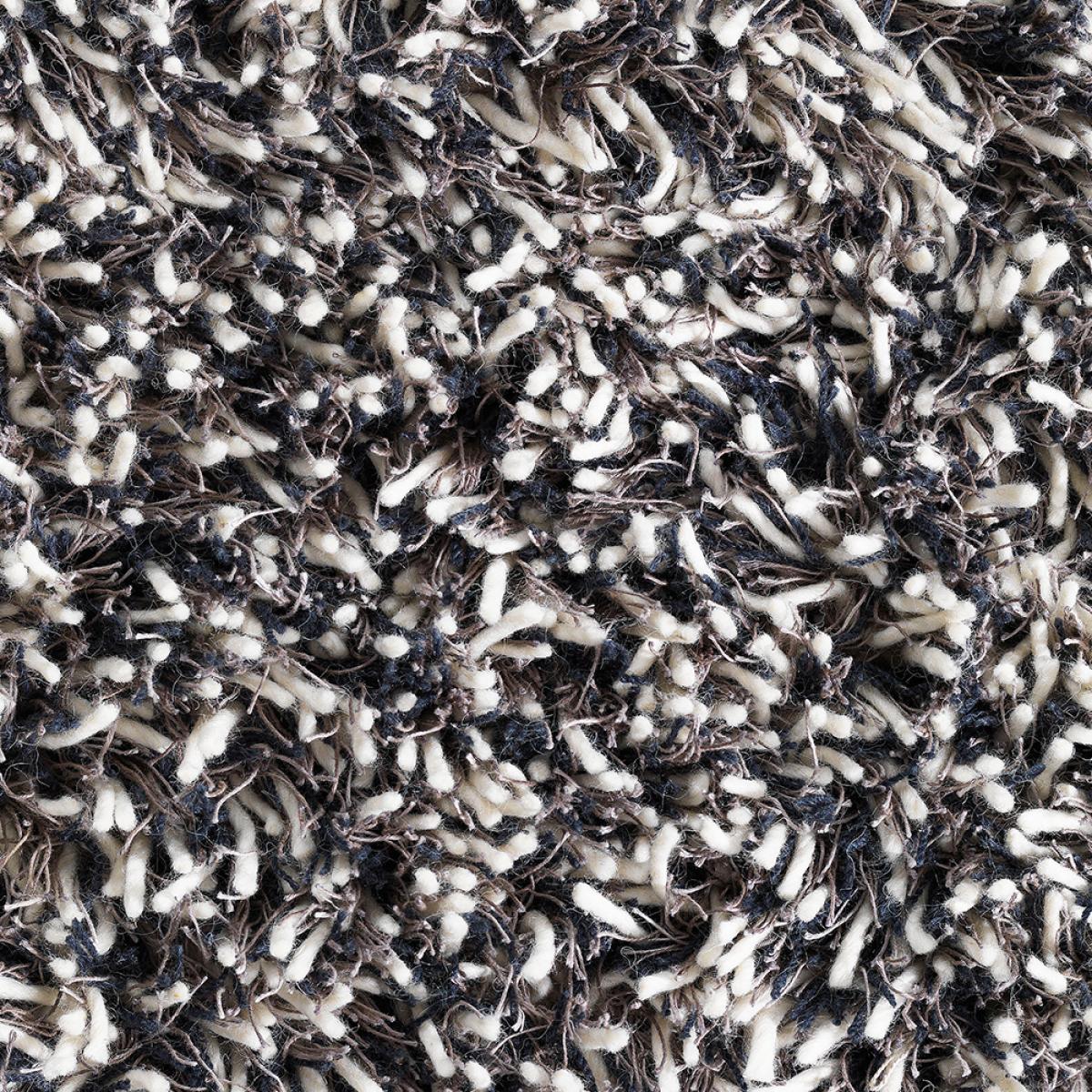 Kateha Shaggy rug White/charcoal 170x240 cm – image 2