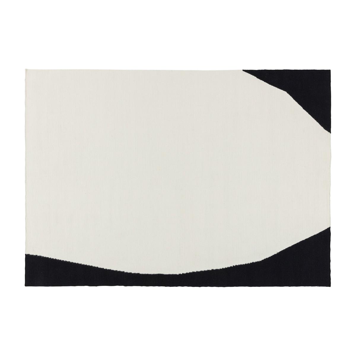 Flow kelim rug white-black 170x240 cm – image 1