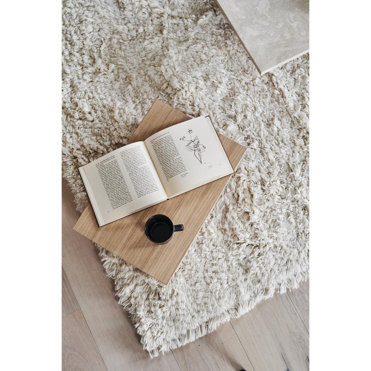 Cozy wool carpet natural white 170x240 cm – image 3