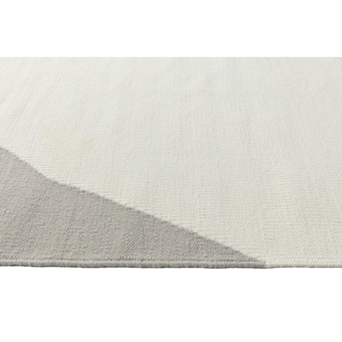 Flow kelim rug white-grey 200x300 cm – image 2