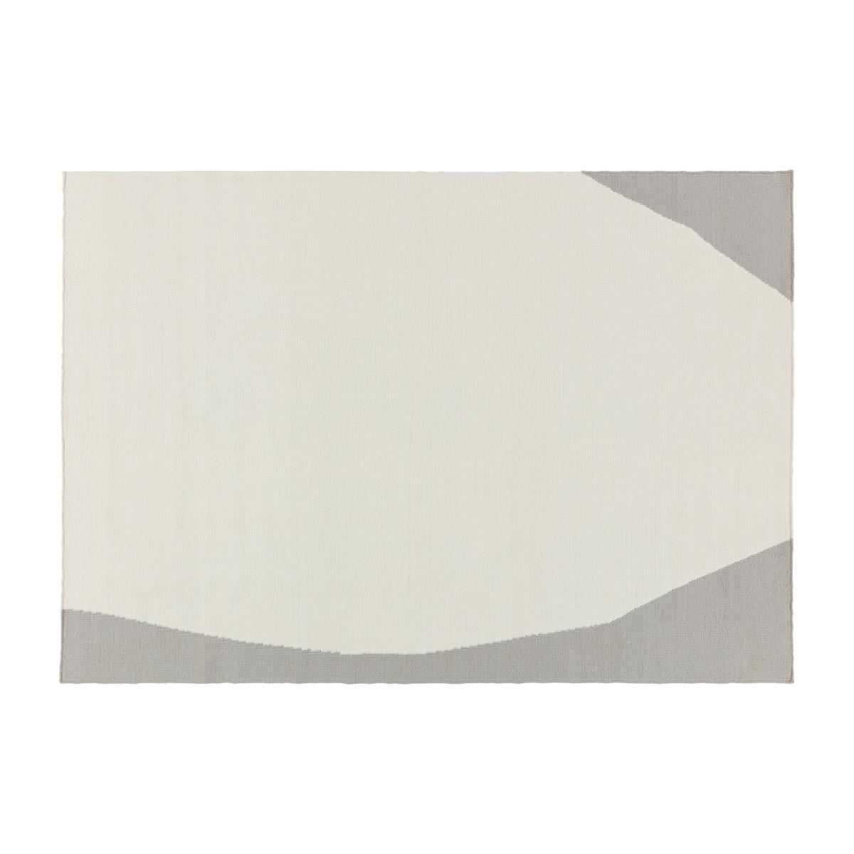 Flow kelim rug white-grey 200x300 cm – image 1