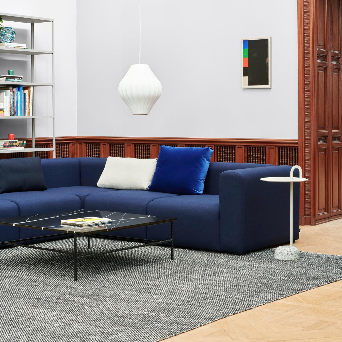 HAY Moiré kelim rug 170x240 cm Black – image 3