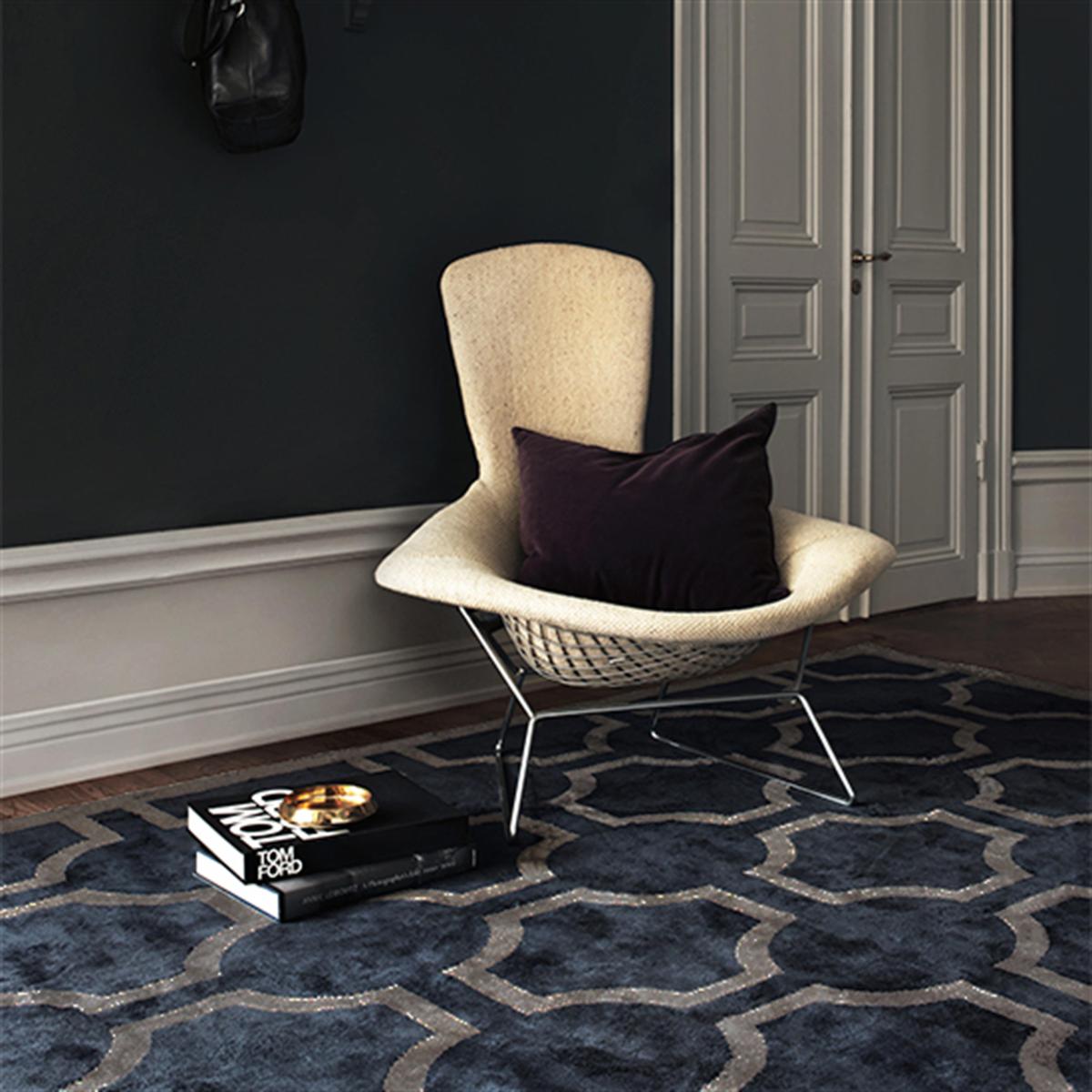 Viskos ovals rug , 200x320 cm midnight blue (blue) – image 2