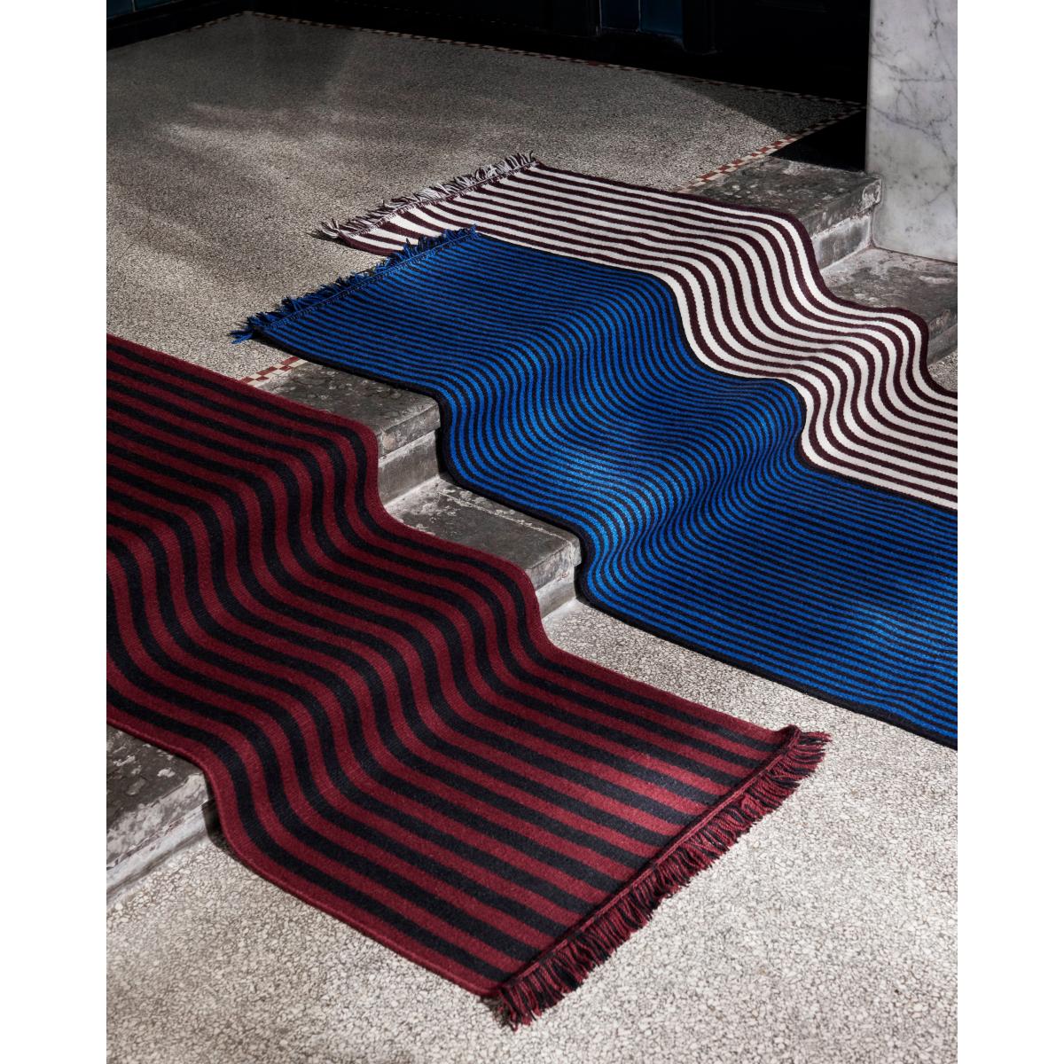 HAY Stripes and Stripes rug  60x200 cm Blue – image 4