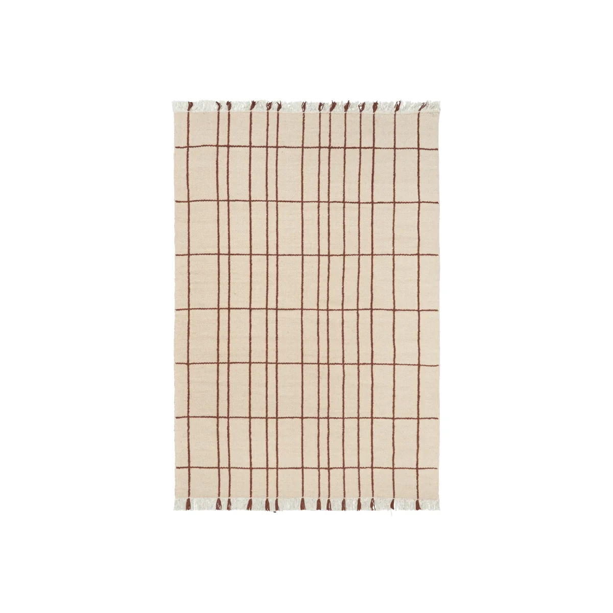Ferm Living Late rug Parchment-chestnut 170x240 cm – image 1