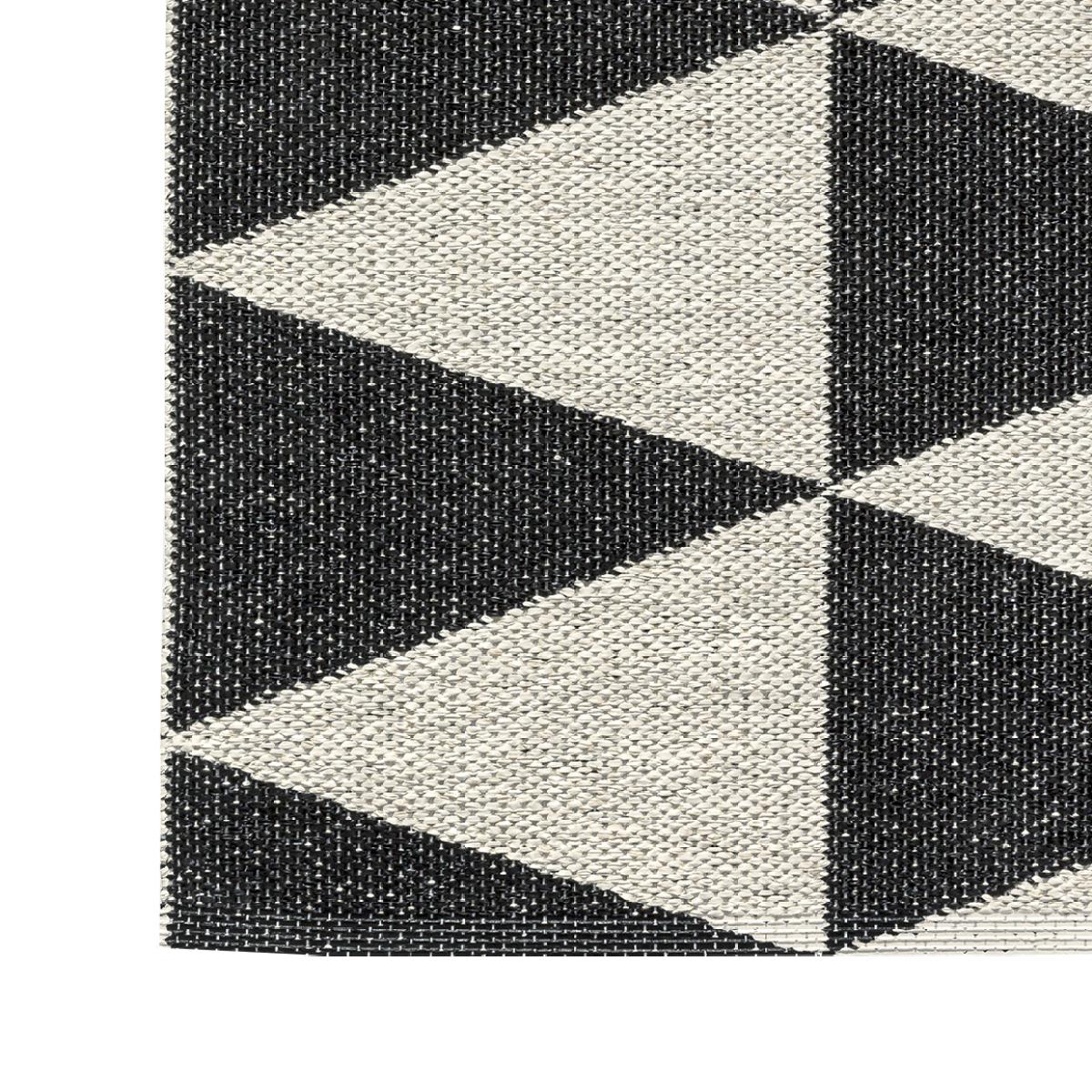Rime rug black 70x200 cm – image 3
