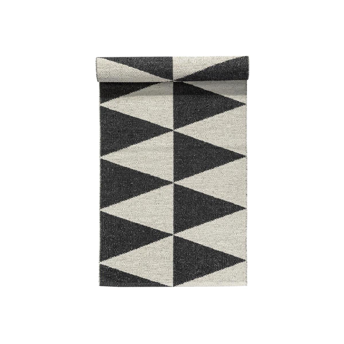 Rime rug black 70x200 cm – image 1