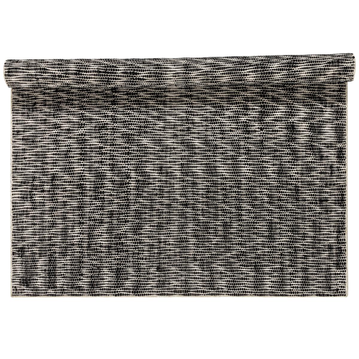 Pebble wool carpet black 170x240 cm – image 2