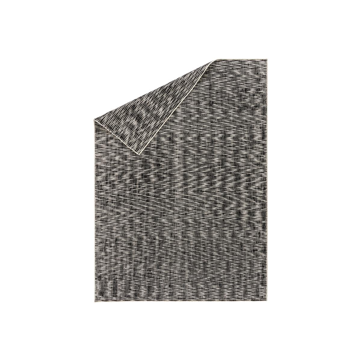 Pebble wool carpet black 170x240 cm – image 1