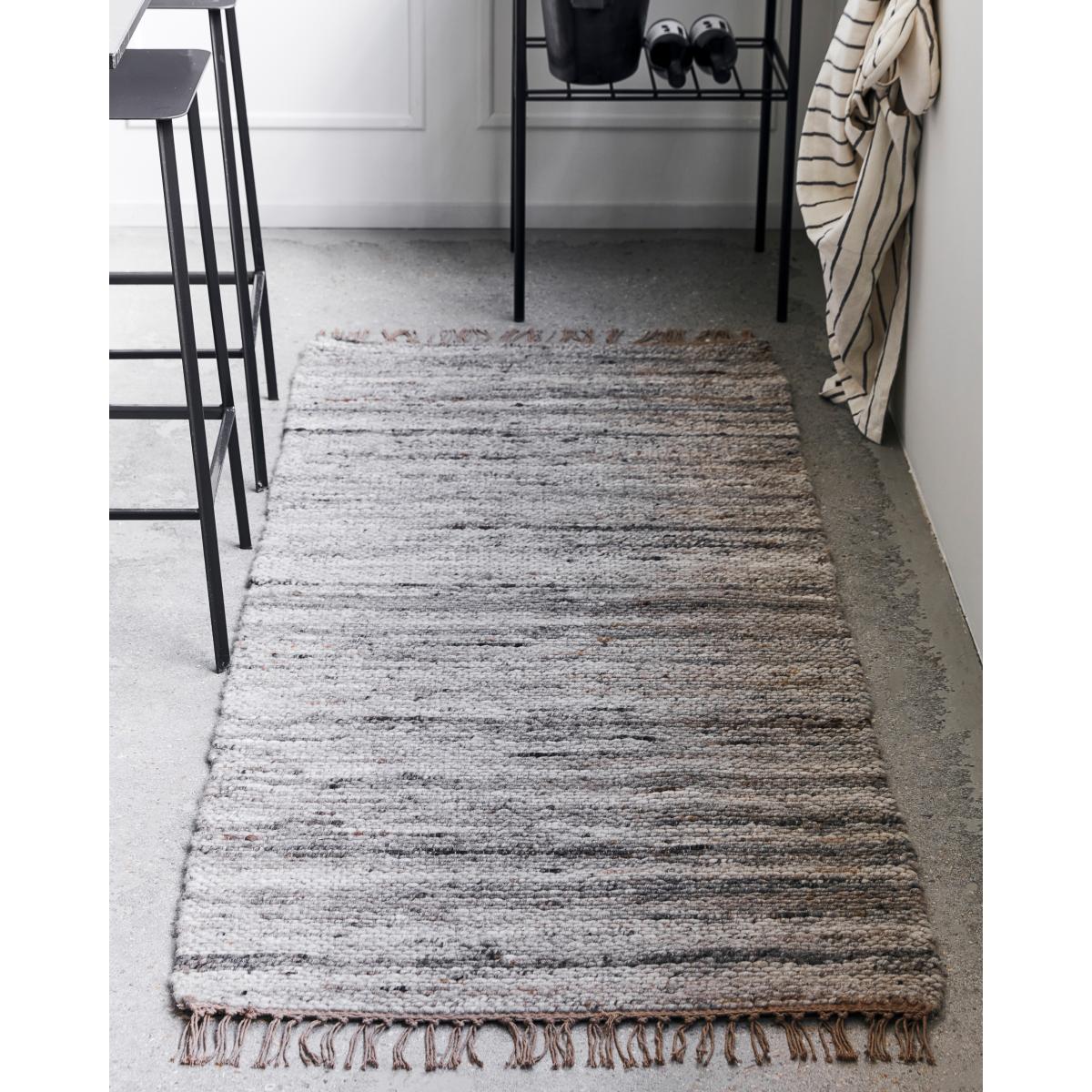 House Doctor Hafi rug 80x200 cm Grey-brown – image 2