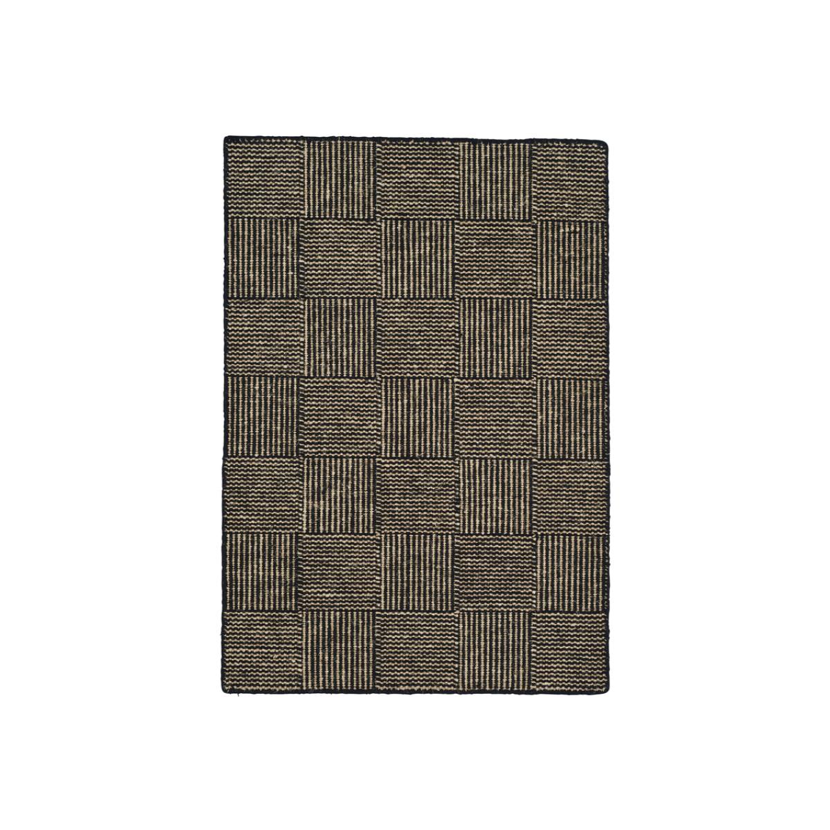 Linie Design Linie Design Chess rug Black 250x350 cm