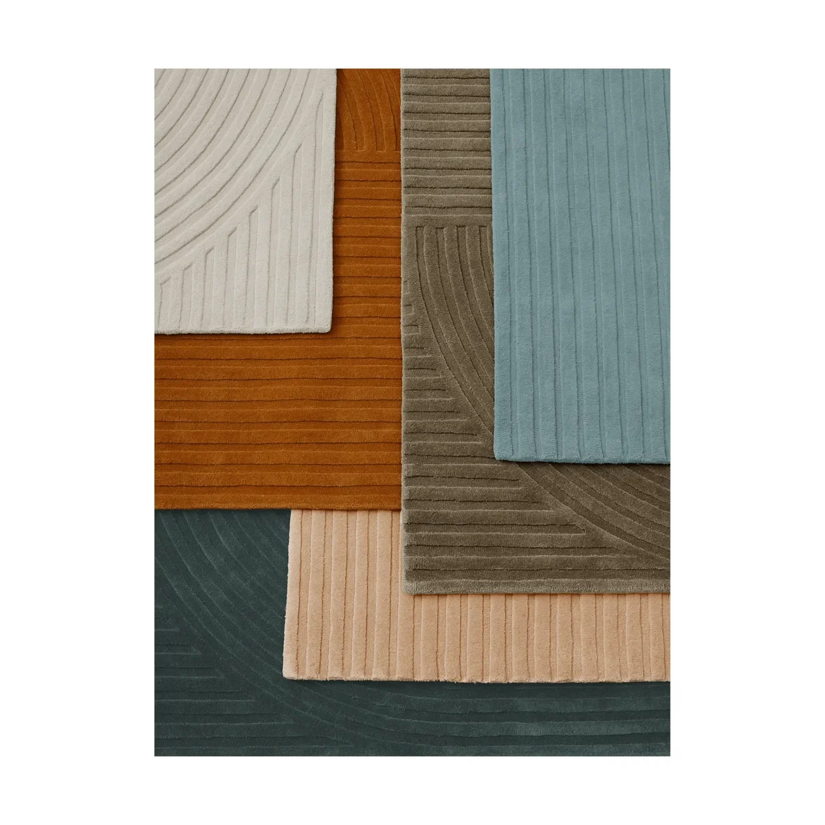 Muuto Relevo Rug Quattro wool rug Off white 170x240 cm – image 3