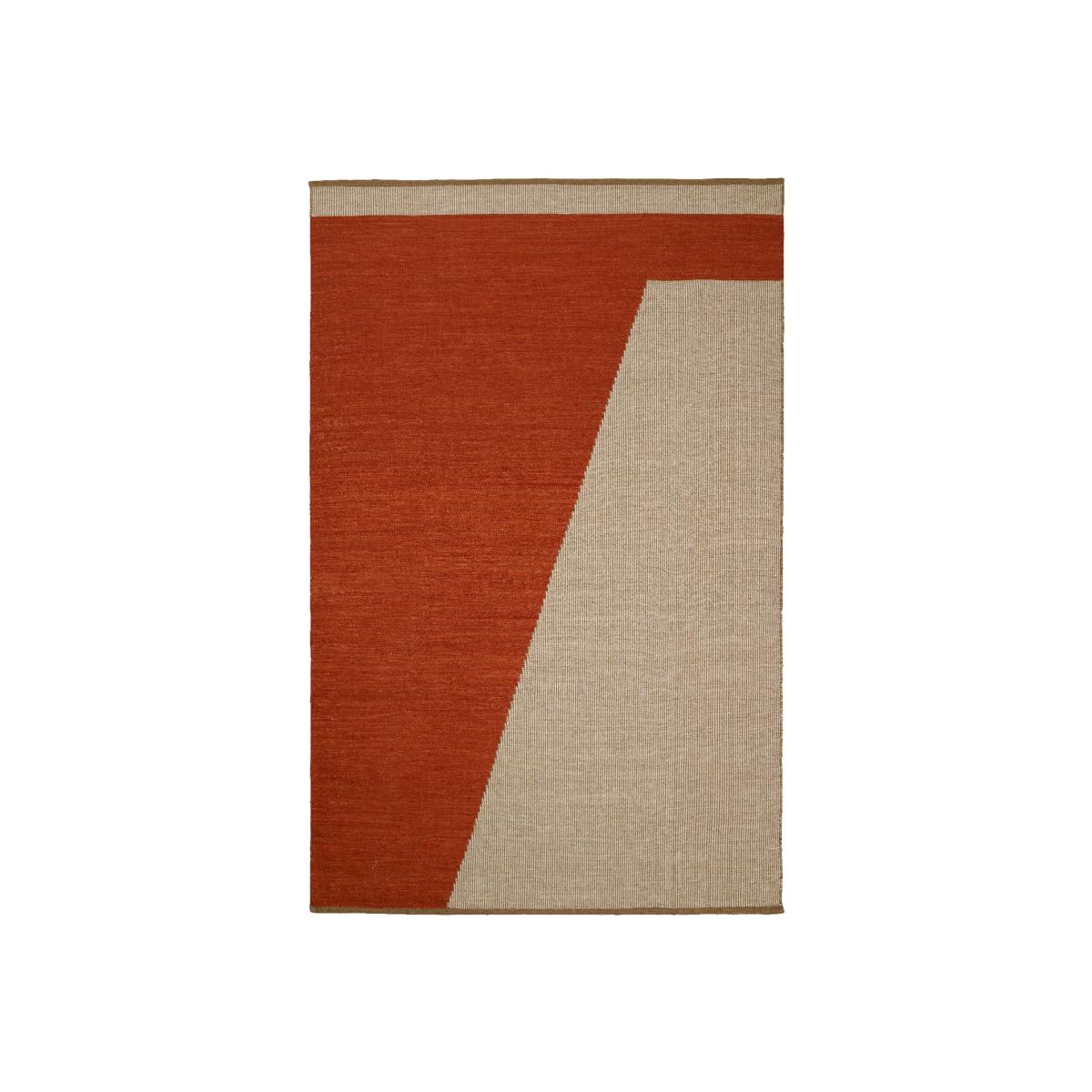 Una wool carpet 180x270 cm rust-beige-off white – image 1
